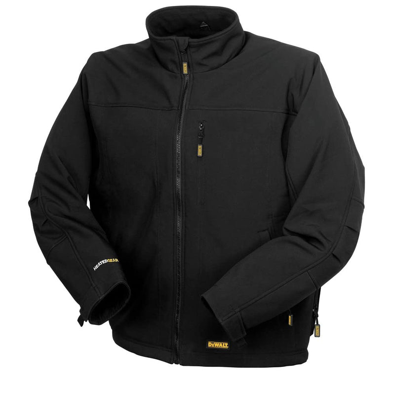 Men's DEWALT Heated Soft Shell Jacket Kit Black Large