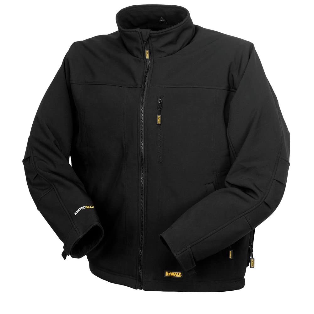 Men's DEWALT Heated Soft Shell Jacket Kit Black X-Large