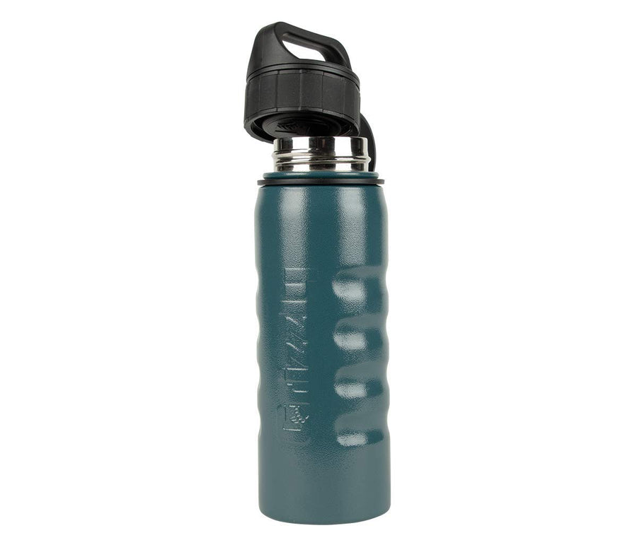 20 oz Grizzly Grip Water Bottle | Vacuum Insulated | Stainless Steel with Insulated Lid | For Gym Women Men Beach Camping Hiking Fishing Hunting Sports | Vintage Blue