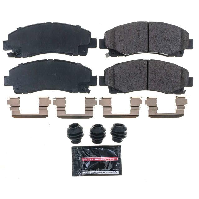 Power Stop Z23-1102 Z23 Evolution Sport Carbon Fiber Infused Ceramic Brake Pads with Hardware For Acura TL 2009-2014, Honda Ridgeline 2006-2011 [Model Specific]