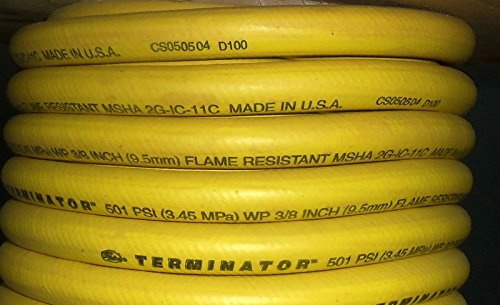Gates Type C Nitrile 32020006 Terminator Air and Multi-Purpose Hose, 501 Maximum Pressure, 600' Length, 375" ID