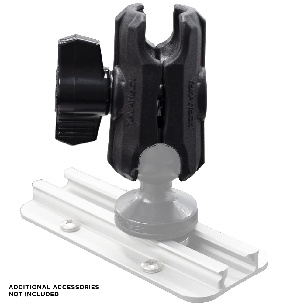 1" YakAttack Ball Connector | Long Arm 2.5" for Camera or Mounting Applications | Compatible with ScrewBall & 1" RAM Accessories | Marine-Grade Composite | Made in USA