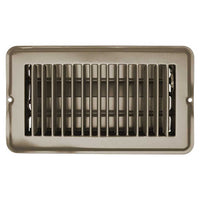 H871 RV Designer, Metal Floor Register with Damper, 8 inch x 4 inch, Tan, Interior Hardware