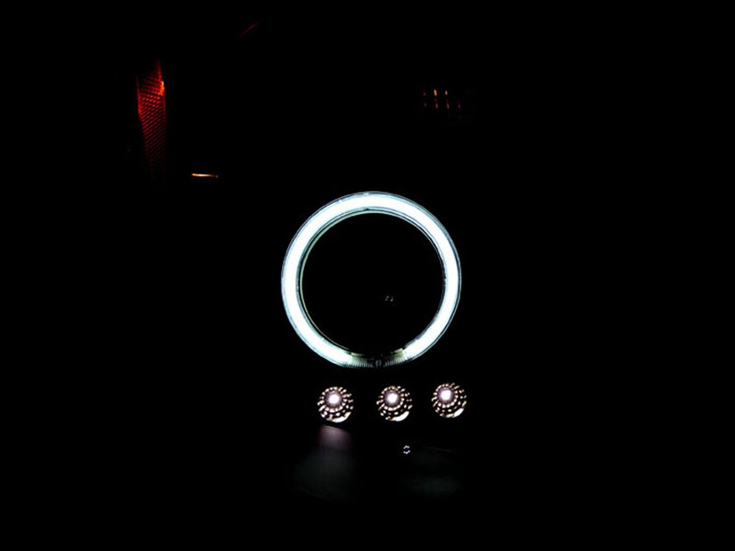Halo Anzo USA Projector Black Headlight 121446