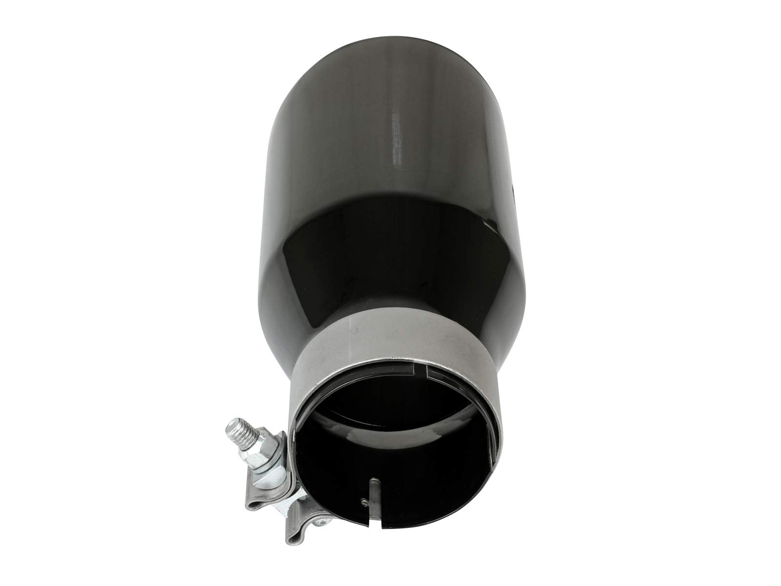 MACH Force-Xp aFe Power Universal Exhaust Tip, 3" Inlet x 4-1/2" Outlet x 9" Length, Black