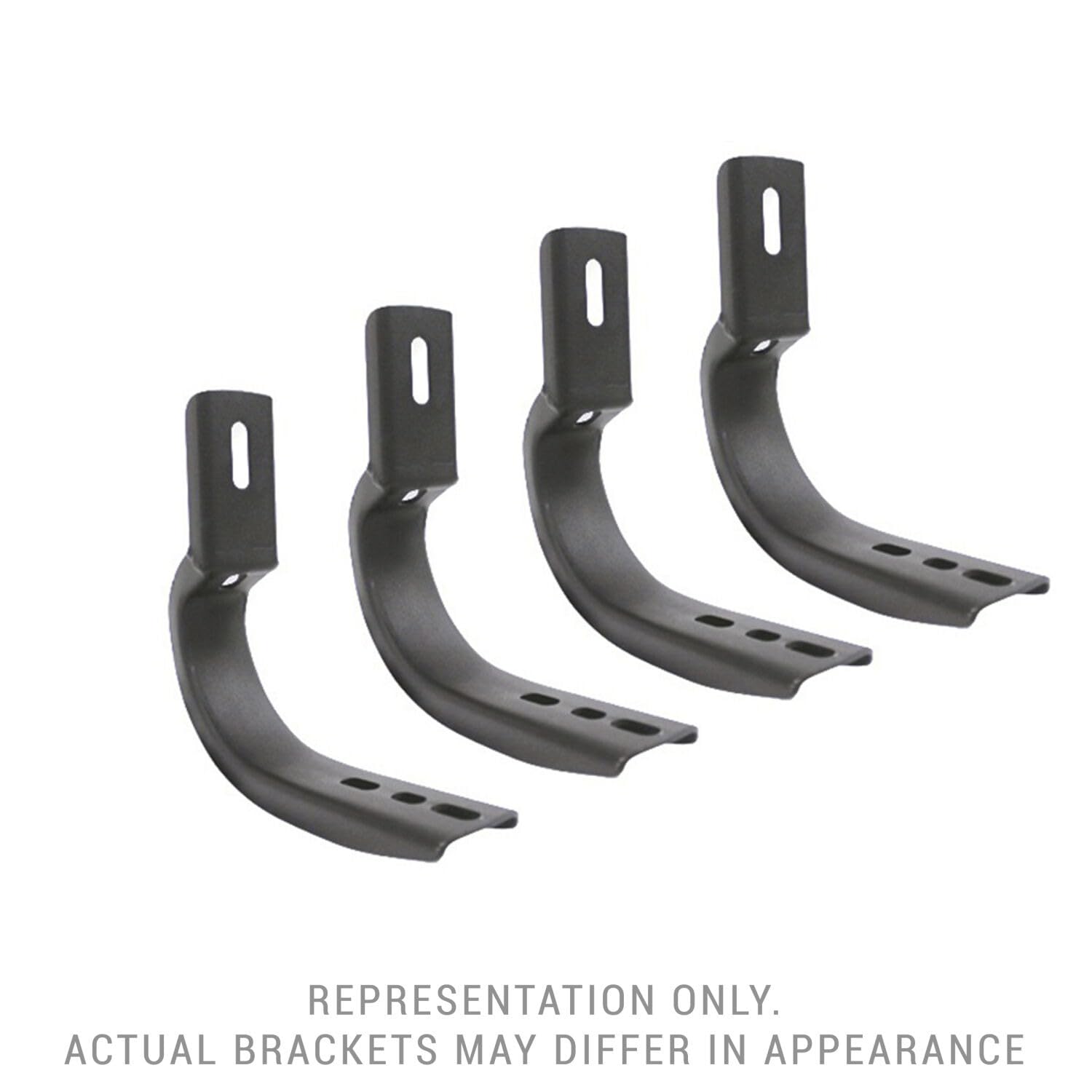 OE Xtreme Go Rhino Brackets | Mild Steel, Textured Black | 6803685 | Fits 2019-2024 Ford Ranger Crew Cab Pickup