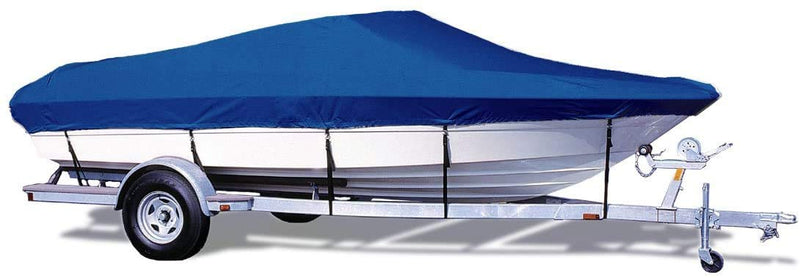 Semi-Custom Trailerite Boat Cover for Competition Ski Boats with Inboard/Outboard Motor, Pacific Blue (19'5" - 20'4" CL x 92" B)