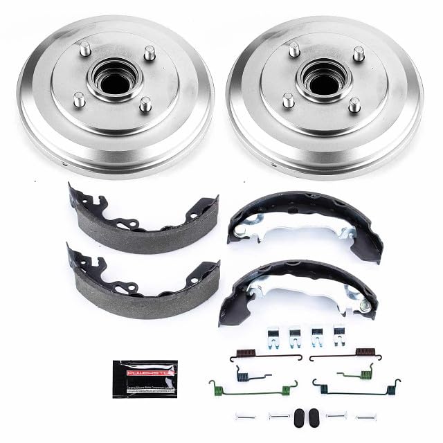 Power Stop KOE15360DK Rear Replacement Brake Kit-OE Brake Drums & Ceramic Brake Pads For Ford Focus 2009-2011 [Model Specific]