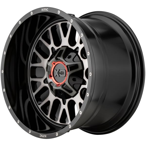 XD842 SNARE Black Wheel BY KMC WHEELS XD SERIES (20 x 10. inches /8 x 124 mm, -18 mm Offset)