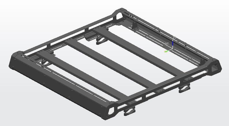 Traveler Black Horse Steel Roof Mounted Cargo Basket Rack(53.14"x49.92"x5.55") Black Compatible with 1987-2017 Jeep Wrangler|1997-2017 Jeep Wrangler|2007-2017 Jeep Wrangler-BA-JKBO