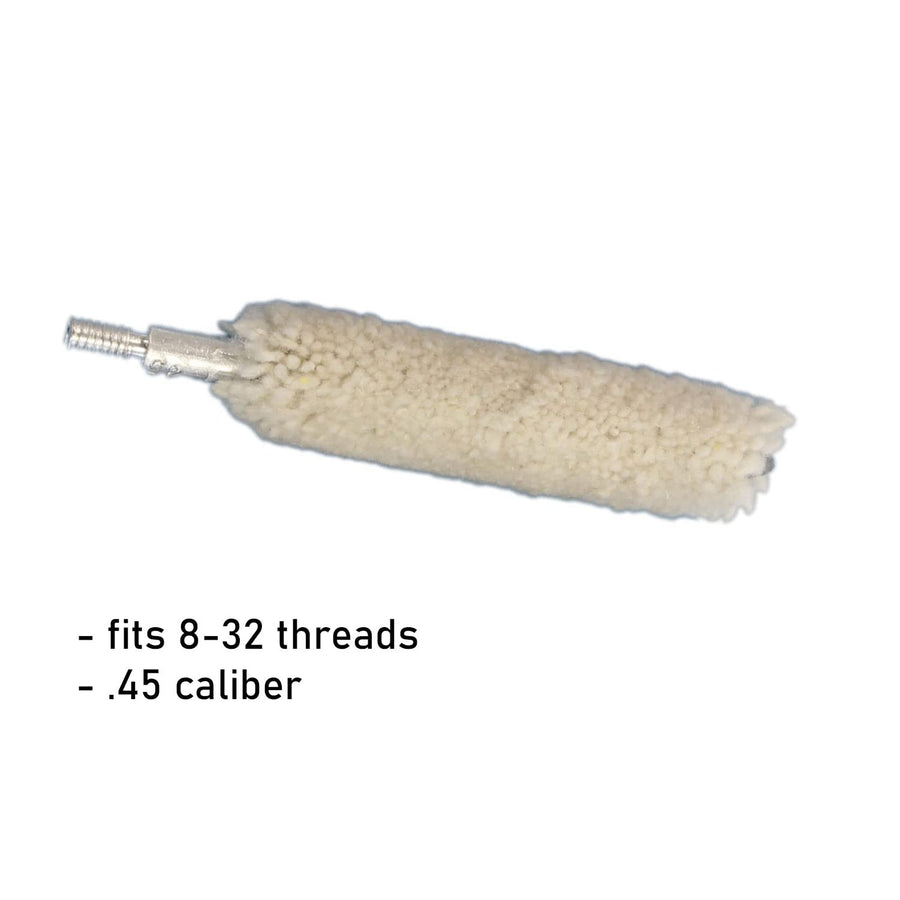 Cotton Bore Mop Birchwood Casey 44/11mm/45/12mm, Multi, One Size (BC-41328), White