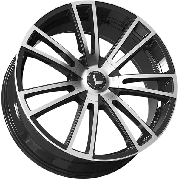SPECTRA KRAZE Gloss Black/Machined Wheel with Aluminum (18 x 8. inches /5 x 5 mm, 40 mm Offset)