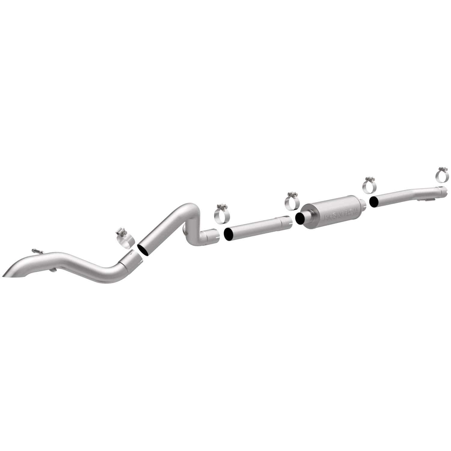 2007-2011 Jeep Wrangler MagnaFlow Rock Crawler Series Cat-Back Performance Exhaust System, V6 3.8L