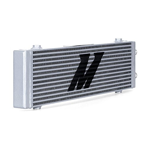 Mishimoto Dual Pass Universal Bar & Plate Oil Cooler Heat Exchanger, Large, Silver