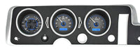 Dakota Digital VHX System Compatible with 1968 Pontiac GTO-Carbon Fiber Style Face w/Blue Display