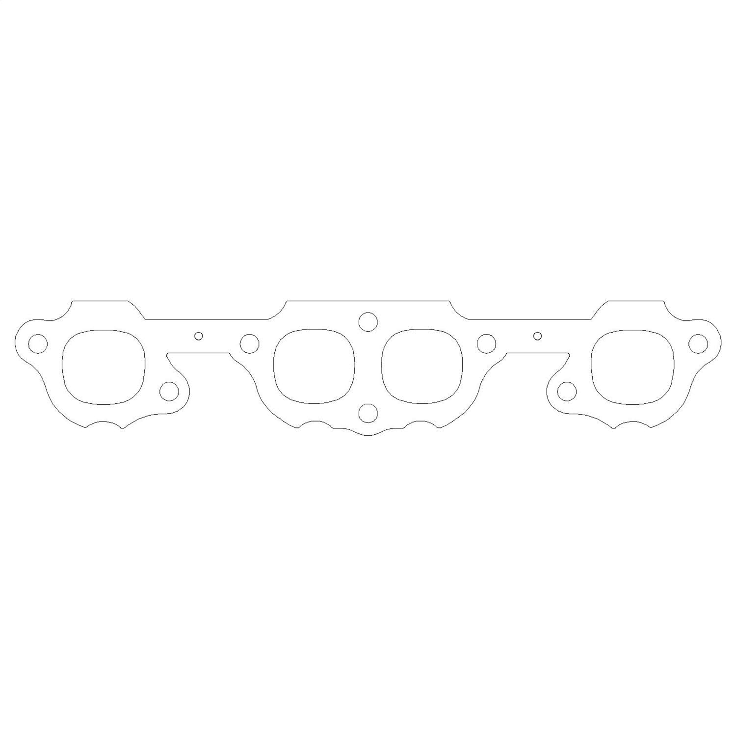 Cometic Gasket Exhaust Manifold/Header Gasket, 1.50 x 1.60 in Square Port, Small Block Chevy, Multi-Layered Steel, Pair