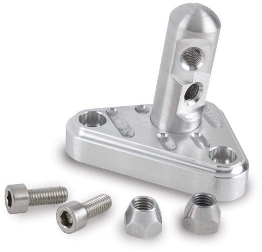 Black Finish Lokar Aluminum LS1 Throttle Bracket with 3" Linkage Cam Double Stud XTCB-40LS12