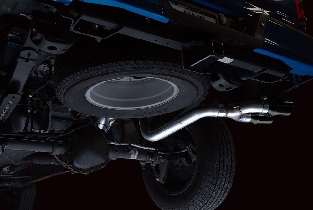 Ford F150 AWE 0FG 21+ Dual Side Exit Cat-Back Exhaust - 4.5in Diamond Black Tips