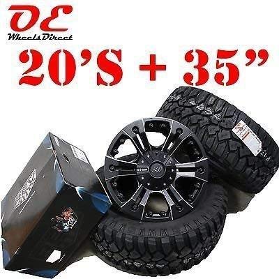 MLD KO 20" Off Road 835 Wheels + Mickey Thompson M/T 35 Tire 5x150 Lifted Tundra