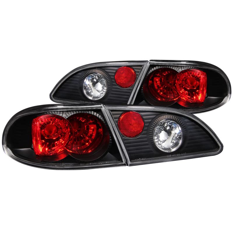 Black Euro Tail Light Set-Clear Lens ANZO USA 221115