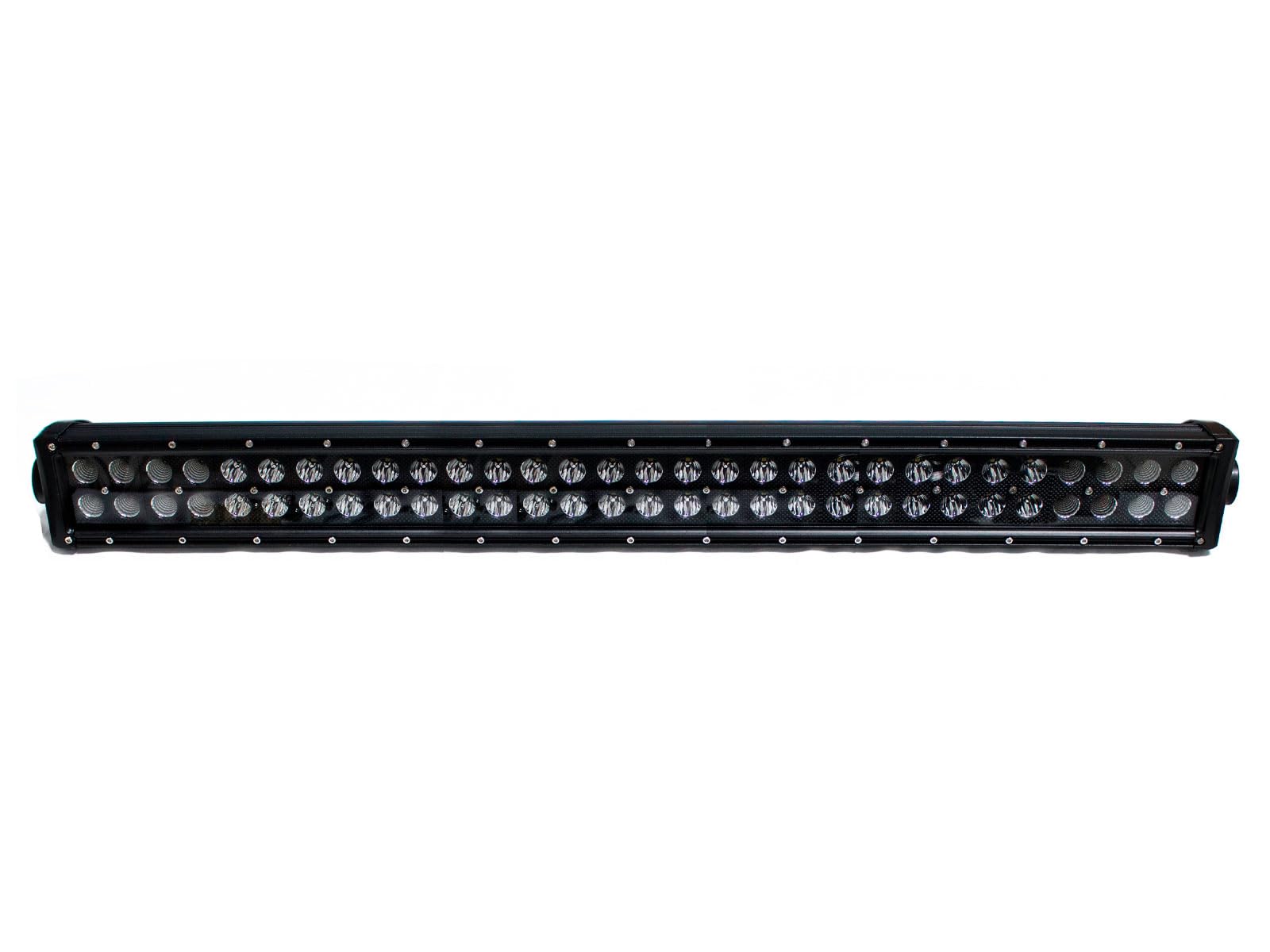 Race Sport Lighting 30in RSBO180 Blacked Out Series, Double Row, Silver Combo-Flood/Beam Straight Hi Performance Light Bar 180w