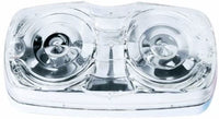 Peterson Incandescent M138C Accessory Light, Rectangular, Double Bulls-Eye, 4"X2", Pc