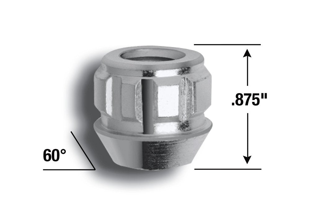 Gorilla Automotive "The System" 78673N Acorn Open End Wheel Locks (7/16" Thread Size) - For 5 Lug Wheels