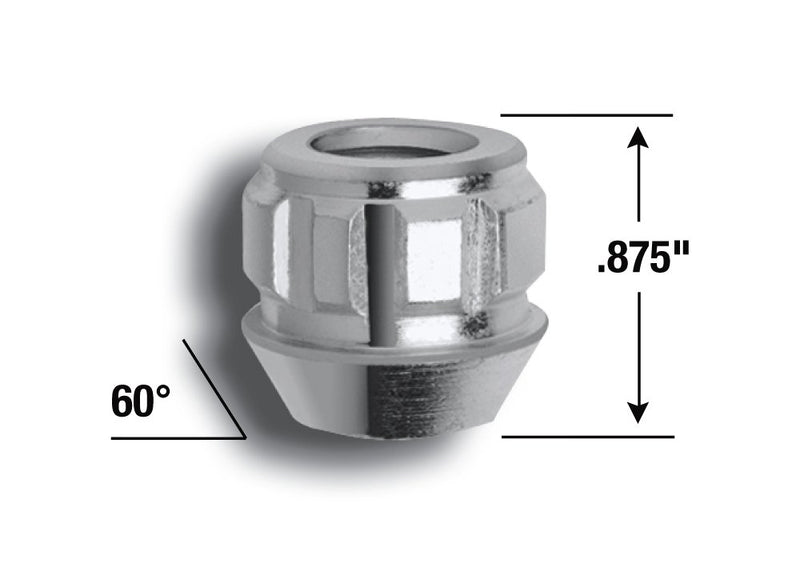 Gorilla Automotive "The System" 78673N Acorn Open End Wheel Locks (7/16" Thread Size) - For 5 Lug Wheels