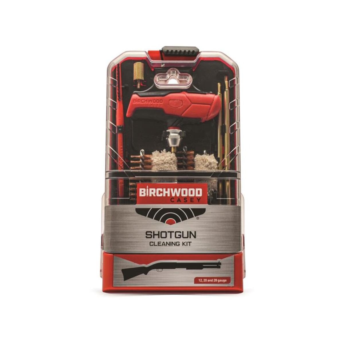 Birchwood Casey Maintenance Durable Versatile Gun Cleaning Kit | Brushes, Jags, Rod, T-Handle & Case Included | for Shоtgun
