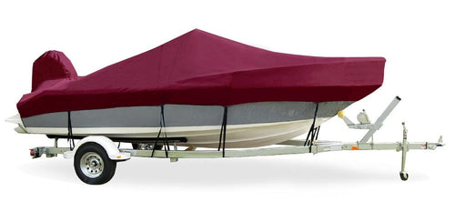 Semi-Custom Trailerite Boat Cover for Offshore Fishing Boats with Inboard/Outboard Motor, Cranberry (21'5" - 22'4" CL x 102" B)