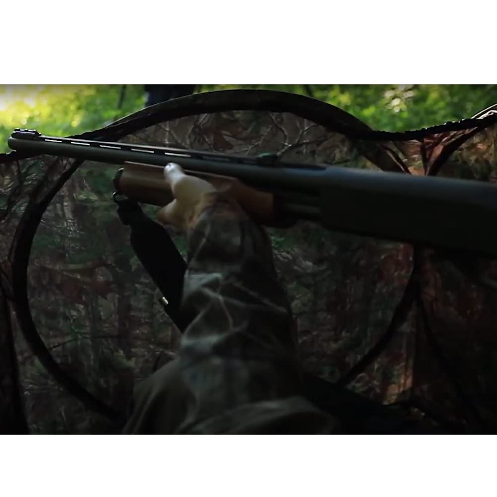 Jakehouse Ameristep Lightweight Durable 96" x 27" Compact Size 2-Person Capacity Portable Turkey Hunting Ground Blind - Mossy Oak Obsession