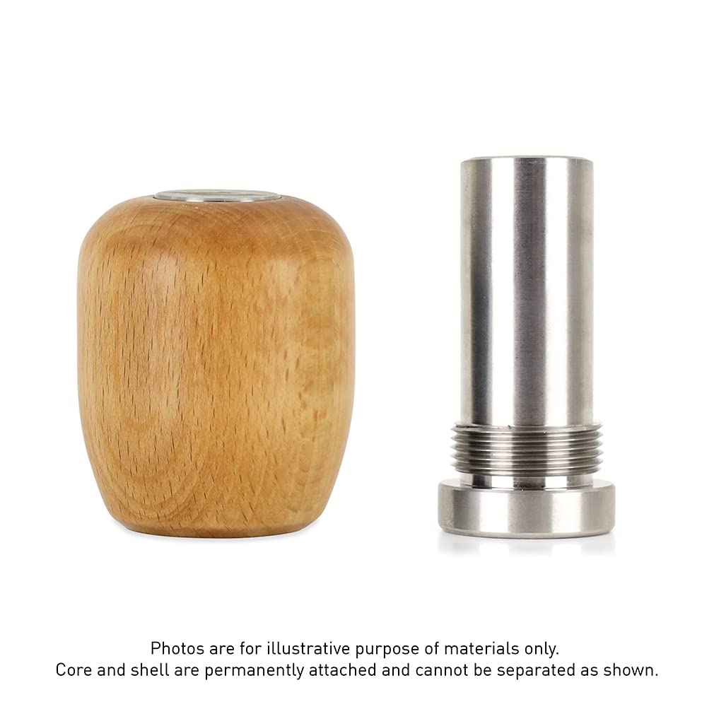 Mishimoto Wood Shift Knob, Short Steel Core Beech Wood