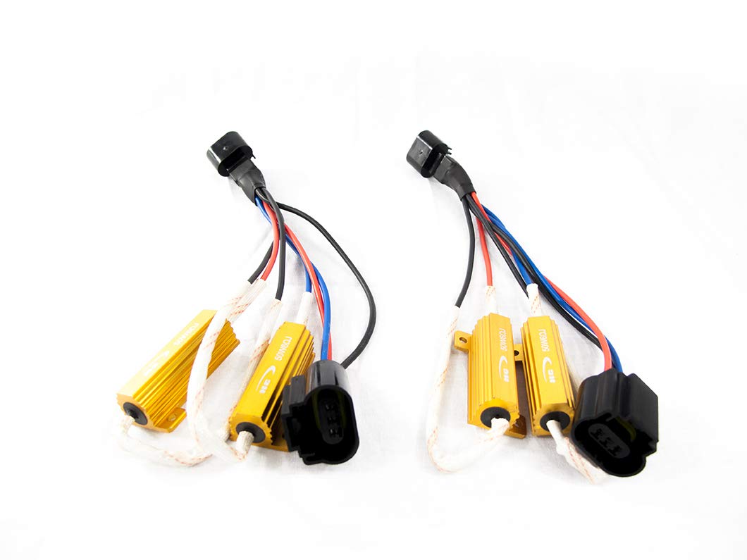 Race Sport Resistor Harness 2RESCONH13 (H13Led Dodge Hid And Led Interface Harness)