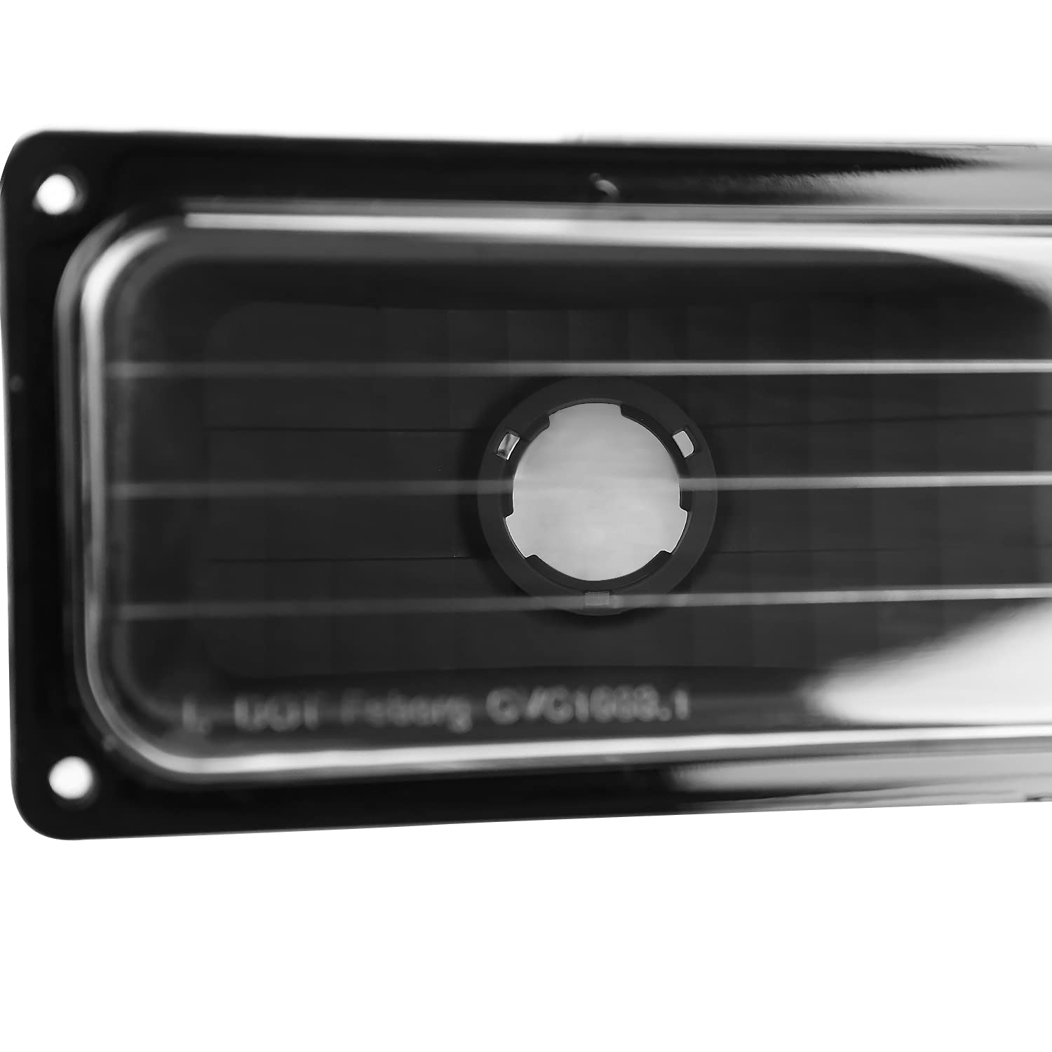 Black Headlights + Bumper Lights + Corner Lights SPEC-D TUNING Compatible with 1988-1993 Chevy C10 Pickup C/K 1500 2500 3500 Silverado Sierra, Left + Right Pair Headlamps Assembly