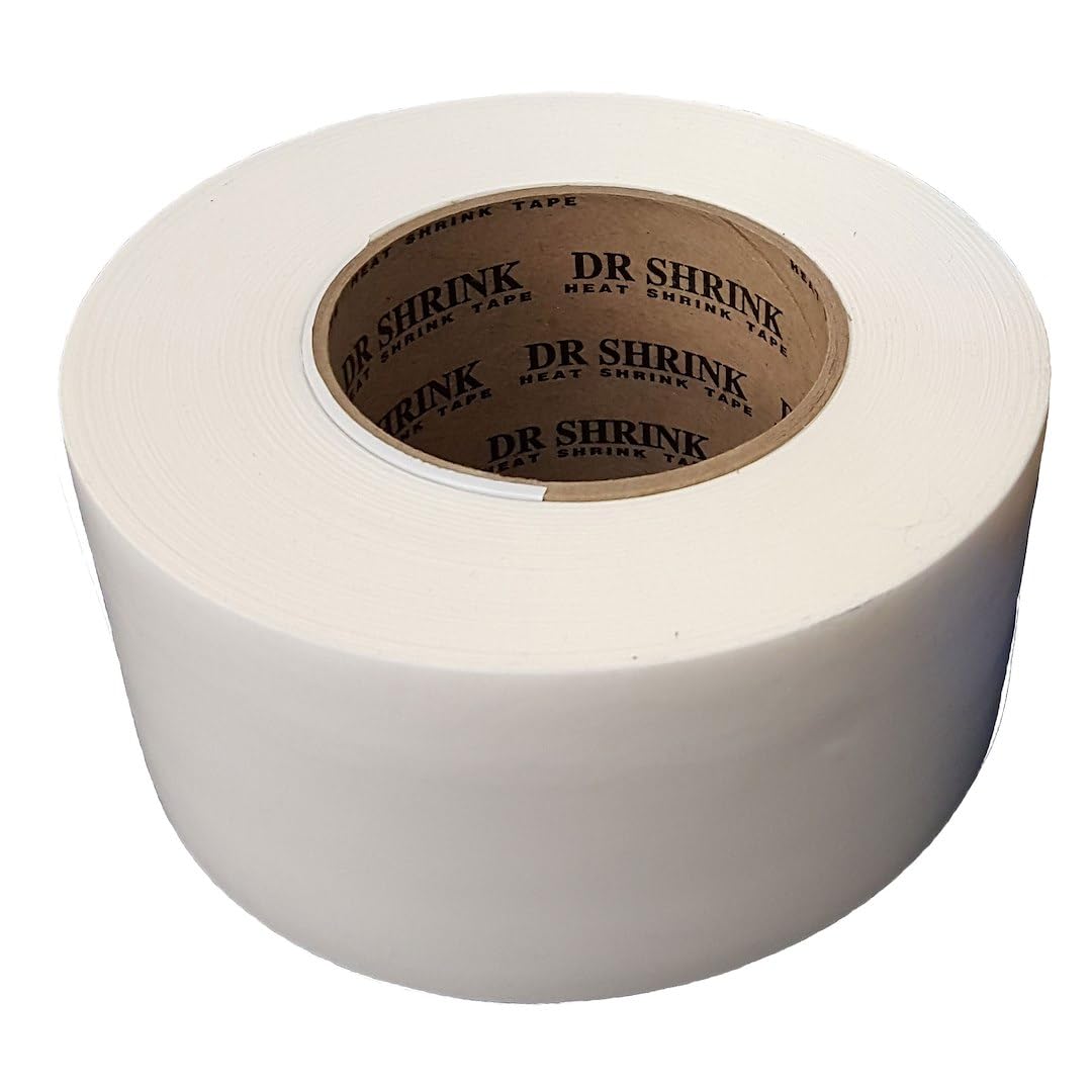 3 inch Dr. Shrink, White, Heat Shrink Tape, DS-703W, 3 inch x 180 feet