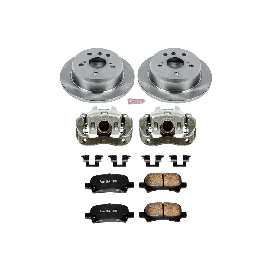 Power Stop Autospecialty KCOE2417 1-Click OE Replacement Brake Kit with Calipers For Toyota Avalon 2005-2007, Toyota Camry 2002-2006, Toyota Solara 2004-2008 [Model Specific]