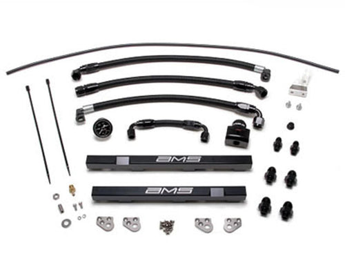 Nissan GT-R ALPHA Fuel Rail Kit With Regulator - Black