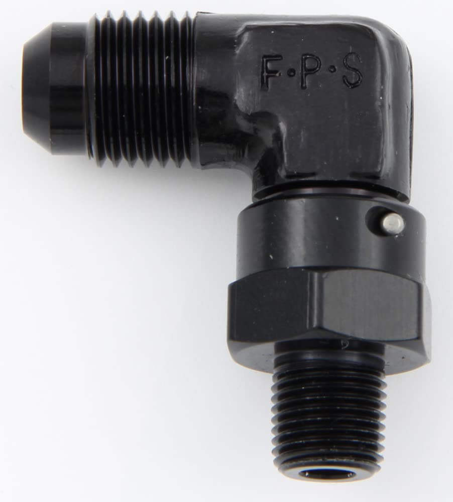 Fragola 499162-BL Performance Systems #6 X 1/8 Mpt 90 Degree Swivel Black