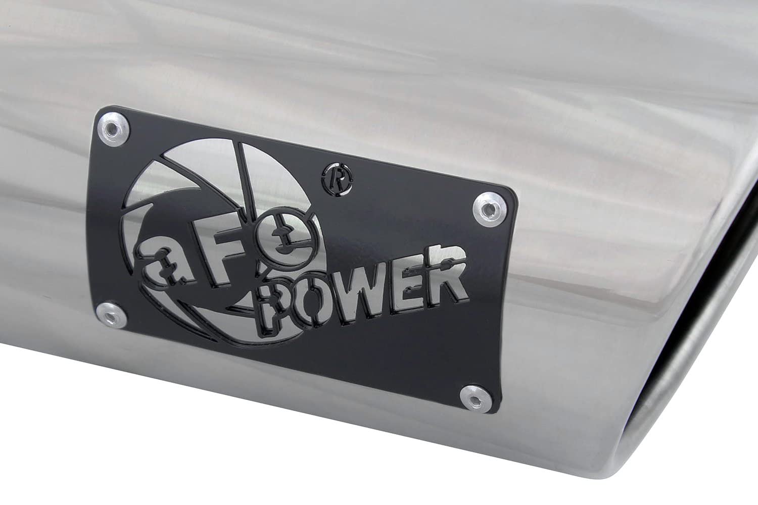 aFe Power 3" Inlet x 4" Outlet x 9" Length Stainless Steel Polished Bolt-On Exhaust Tip 49T30401-P09