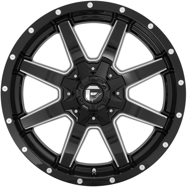 FUEL OFF-ROAD 18X9 MAVERICK 8X180 5.04 1mm GLOSS BLACK MILLED - D61018901850