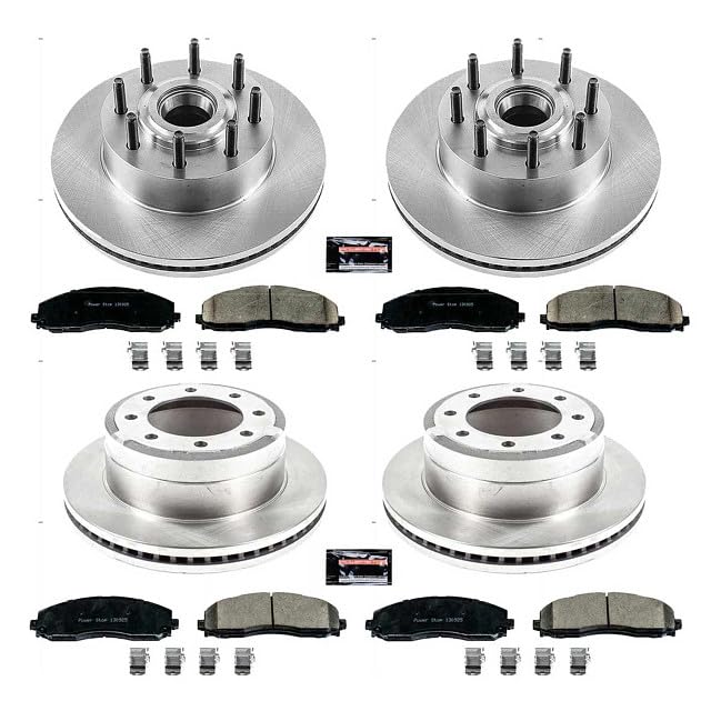 Power Stop Autospecialty KOE6820 Front and Rear Replacement Brake Kit-OE Brake Rotors & Ceramic Brake Pads