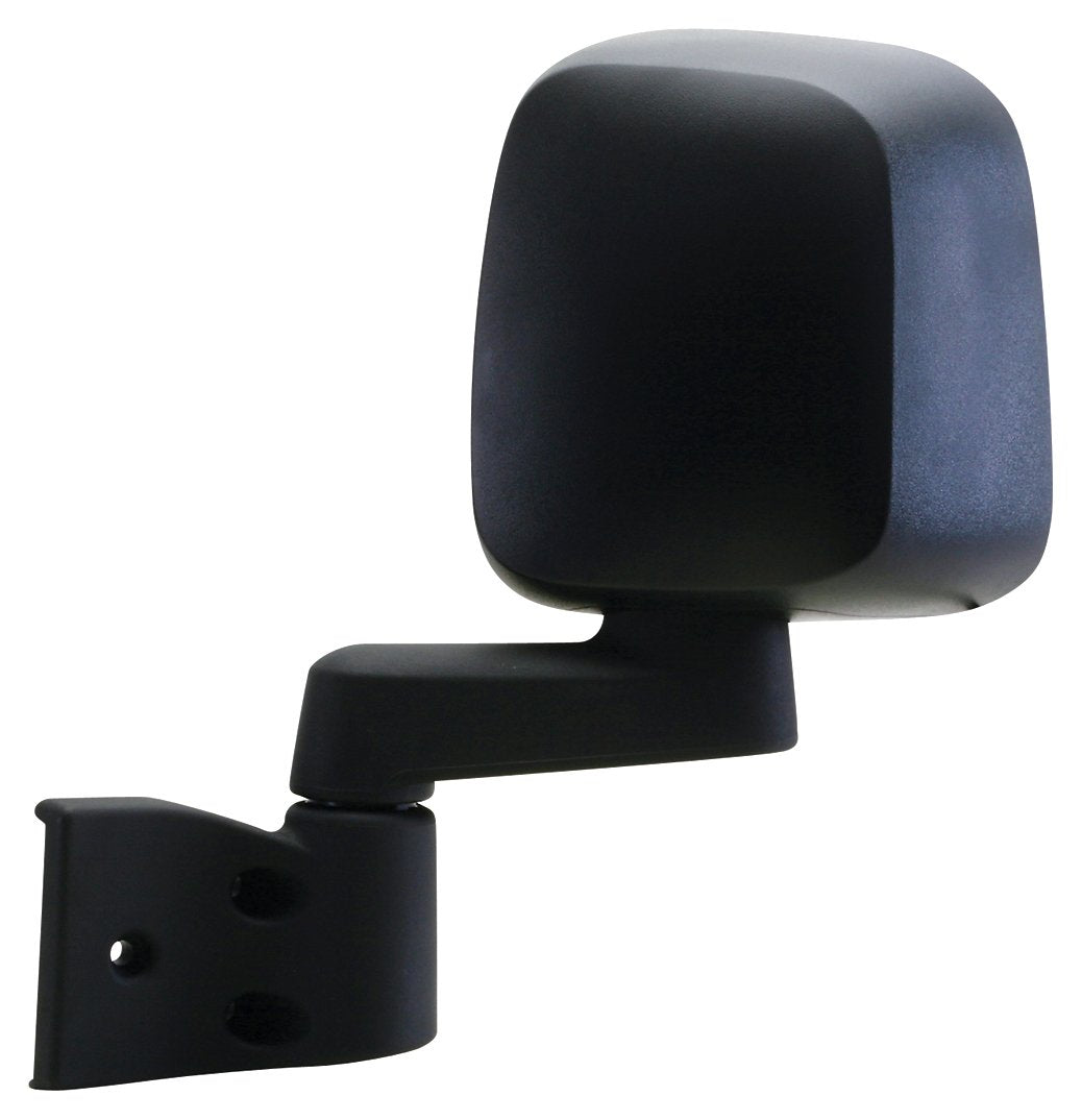 Fit System Mirror Driver Side for Jeep Wrangler Full Door, Black, Foldaway, Manual