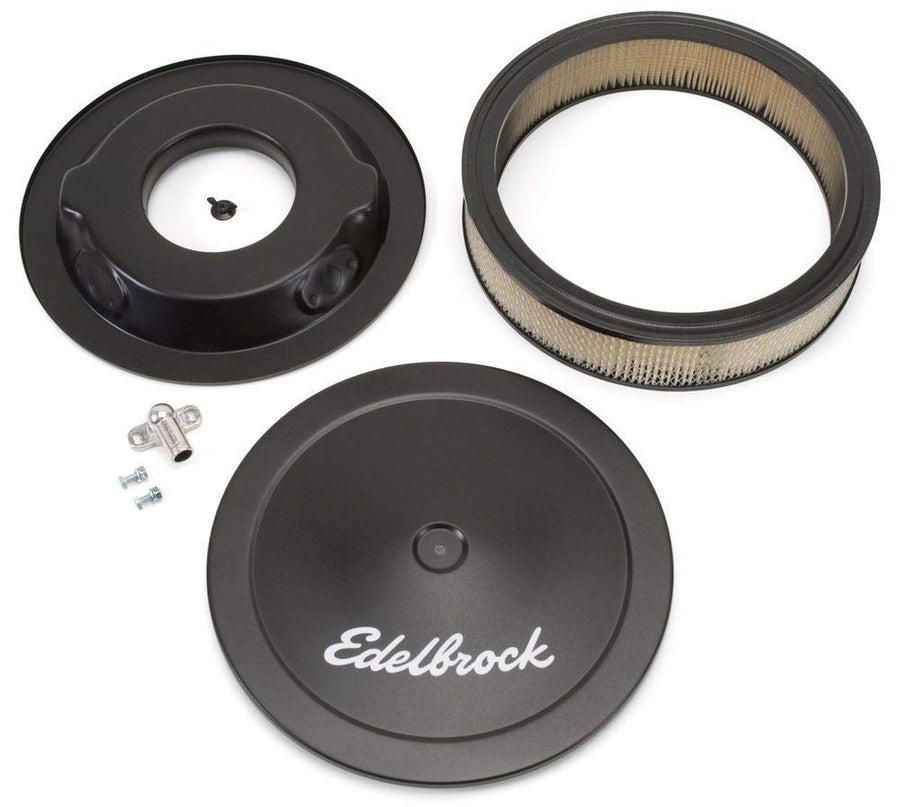 Pro-Flo Edelbrock 1223 Black Finish 3" Round Air Filter Element with 14" Diameter