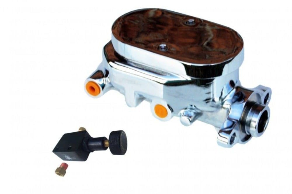 Manual LEED BRAKES Front Disc Brake Conversion 2" Drop Spindle With Cast Iron Chrome Top M/C Adjustable Proportioning Valve