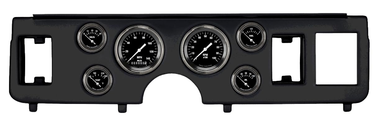 Classic Instruments Hot Rod CDMU79HR01BL Direct Fit 6 Gauge Set Compatible with 1979-1986 Mustang