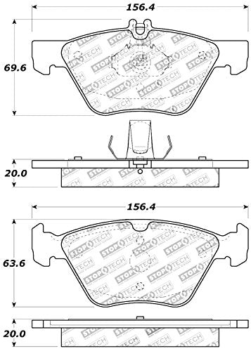 Sport Brake Pads StopTech 309.07400 with Shims and Hardware