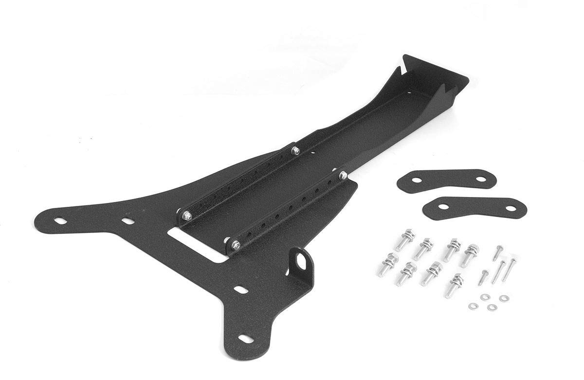 Rugged Ridge Third Brake Light Extension Kit 11546.23; 07-18 Jeep Wrangler JK, Black, 25 Inch