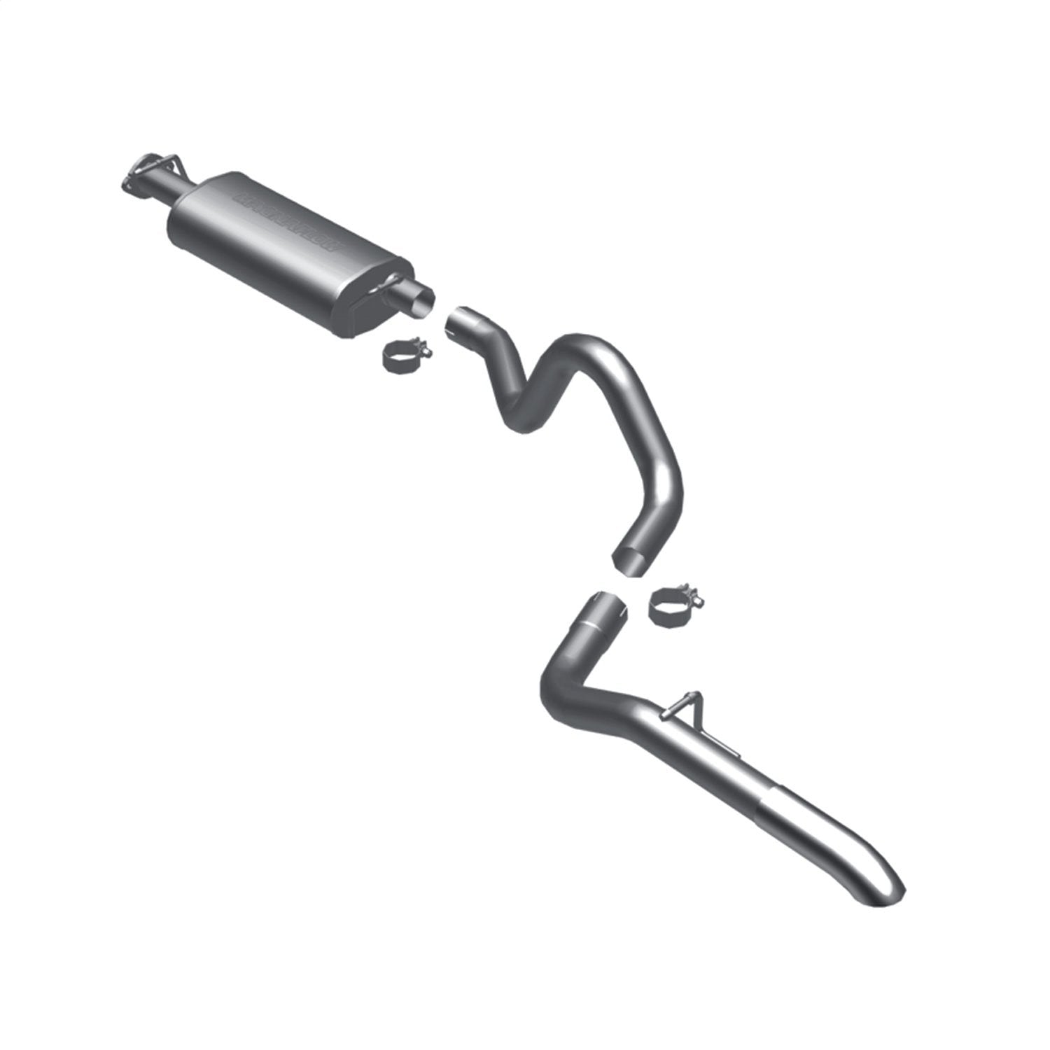 Stainless Steel Magnaflow 16713 2.5 Single Cat-Back Exhaust System