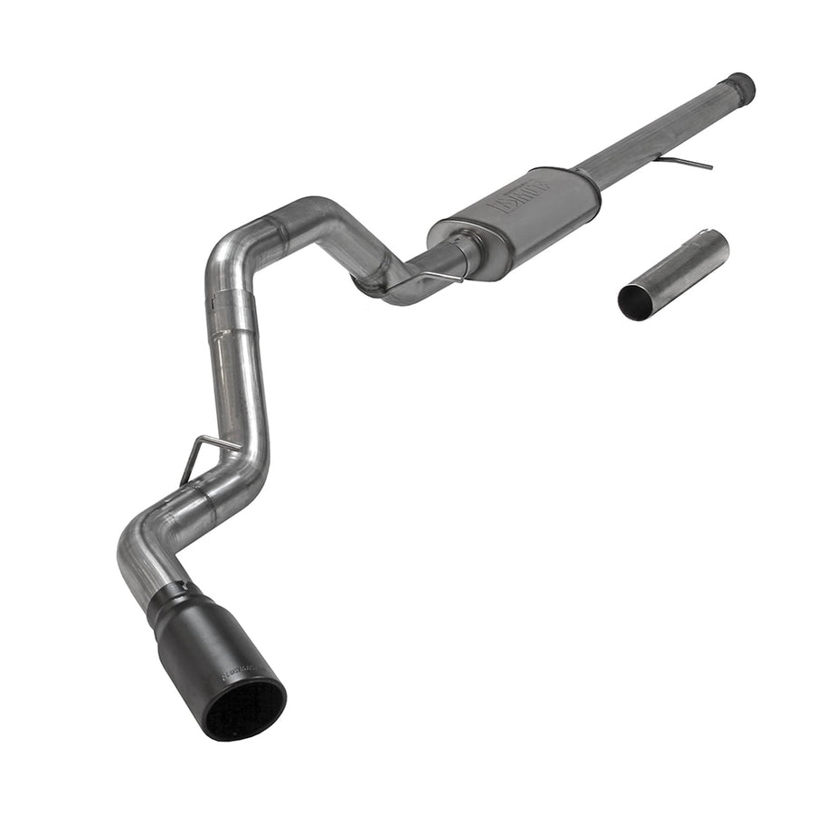 Flowmaster FlowFX 717885 Cat-Back Exhaust Kit 3.5 Inch Stainless Steel 5 Inch Black Ceramic Coat Stainless Tip Compatible with 2011-2018 Chevy Silverado GMC Sierra 1500 6.2L 2/4WD All Wheelbases