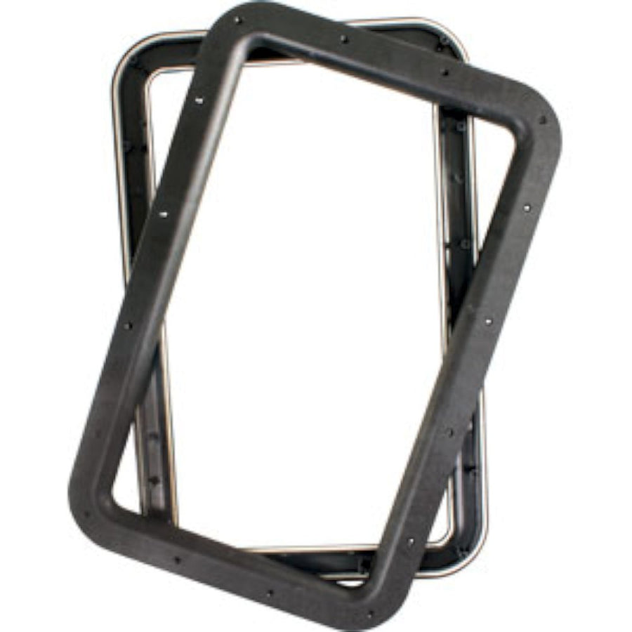 RV Products JR 11021 Black Deluxe Entry Door Window Frame